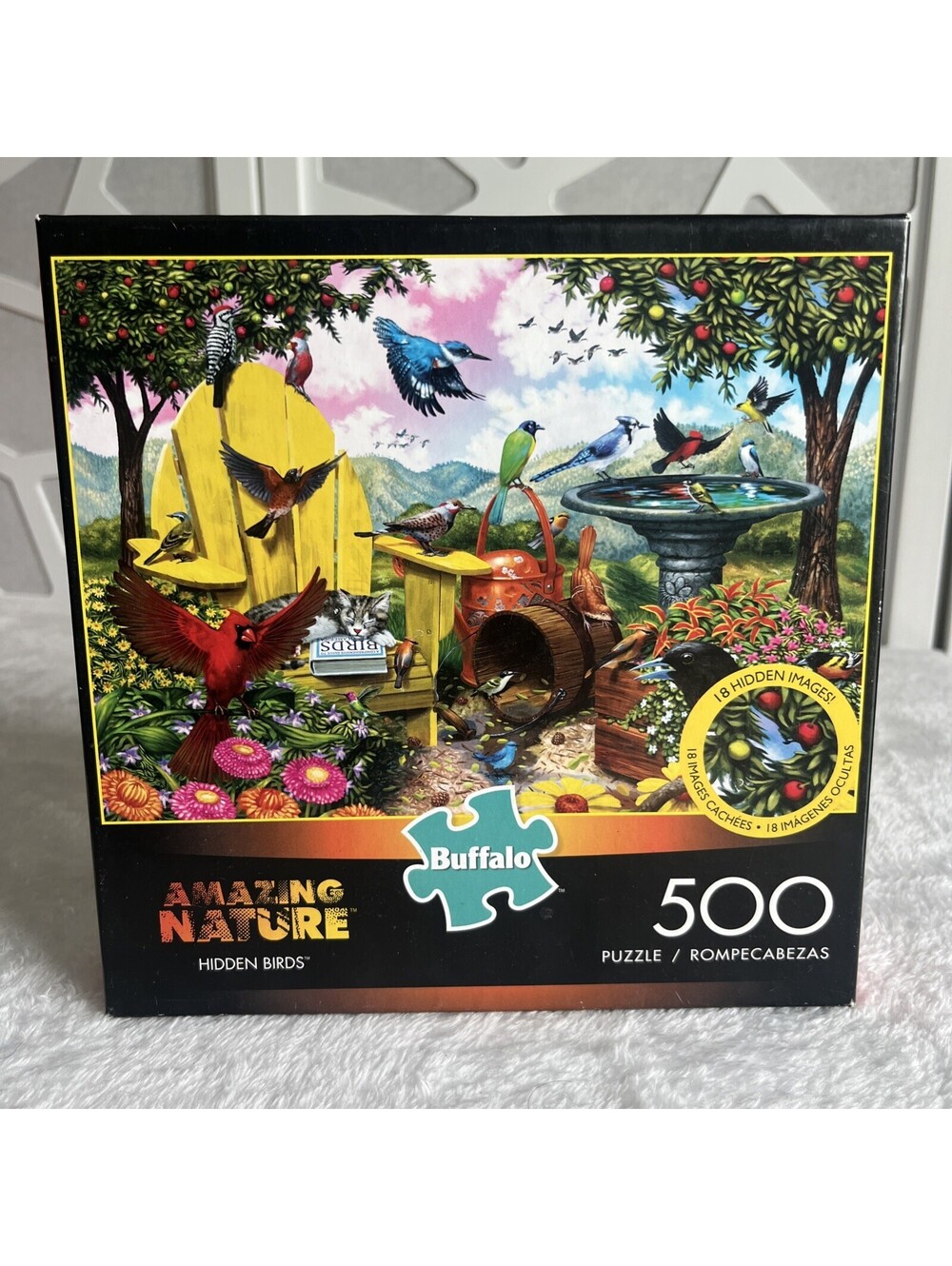 BUFFALO GAMES Amazing Nature Hidden Birds 500 Piece Jigsaw Puzzle